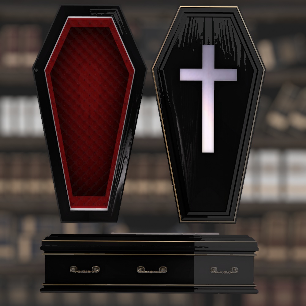 AFKモード想定のシンプルな棺桶v2(棺桶アニメーション・Avatars 3.0向けController入り)