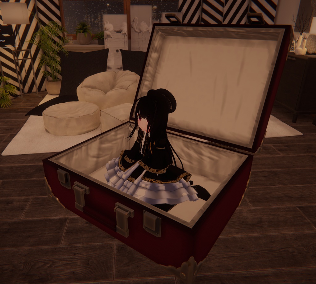 AFKモード想定のドールトランクv2(4色差分・トランクアニメーション・Avatars 3.0向けController入り)