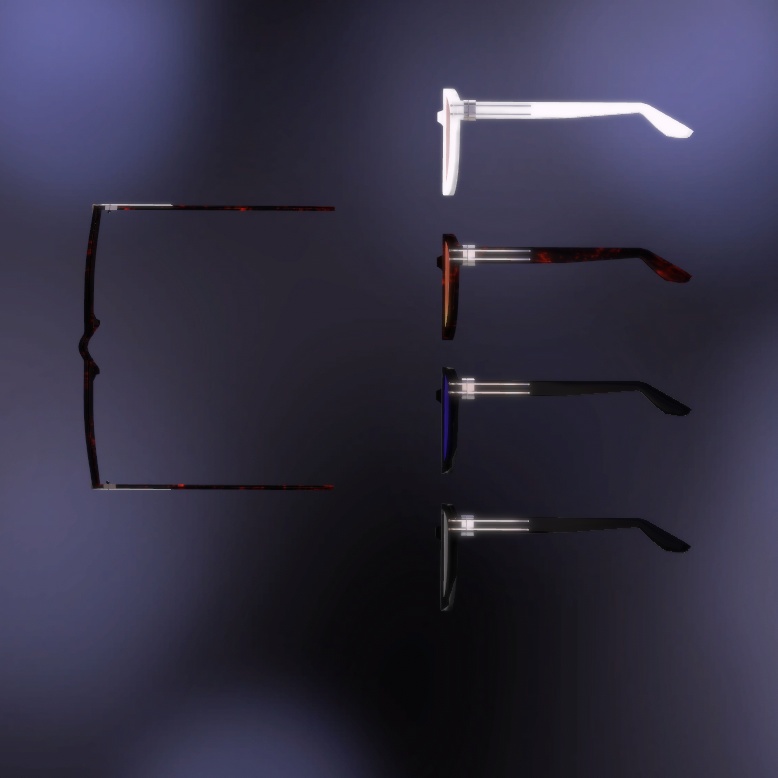 ウェリントン型サングラス(調整用ボーン入り)