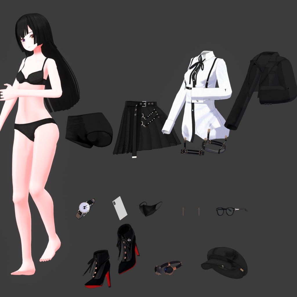 オリジナル3Dモデル「シルフェン Silfen」