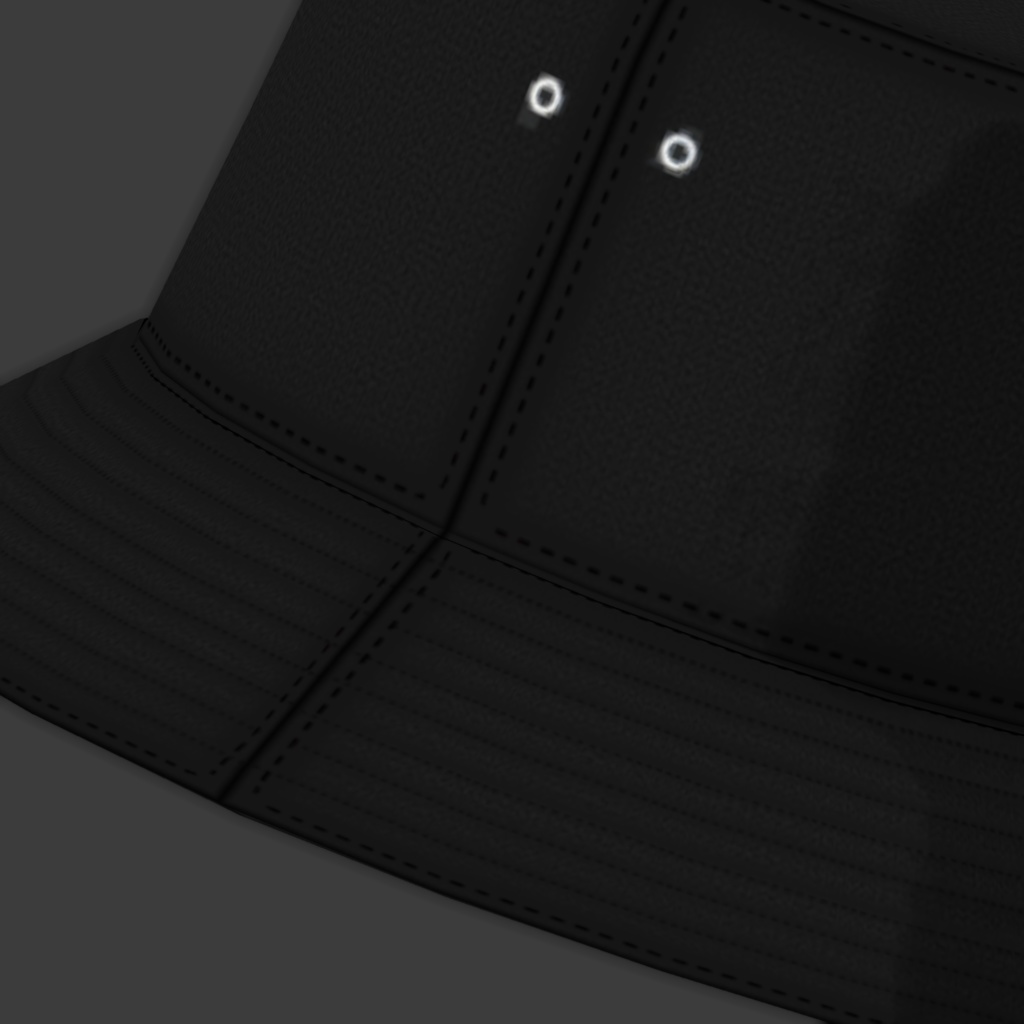 【無料3Dモデル】シンプルなバケットハット