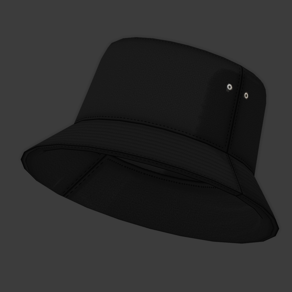 【無料3Dモデル】シンプルなバケットハット