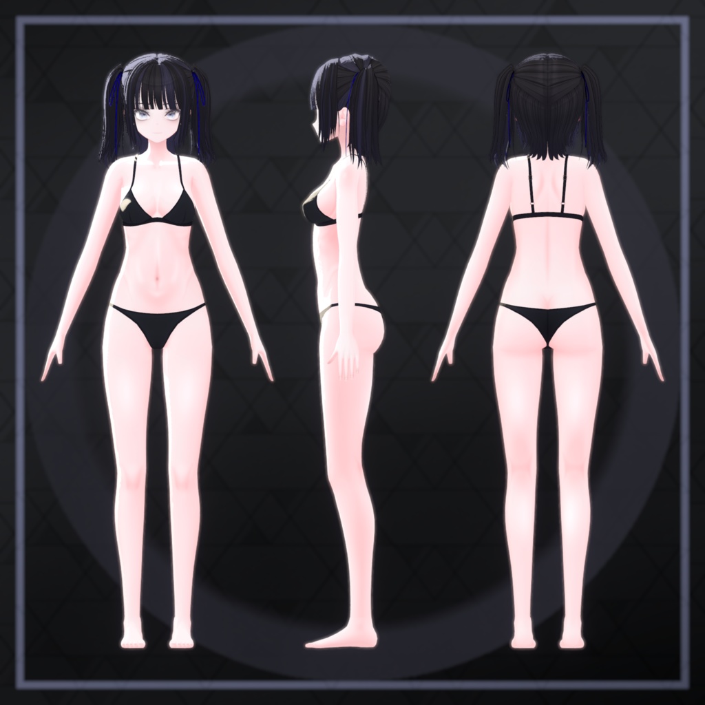 オリジナル3Dモデル「ツキセ Tsukise」