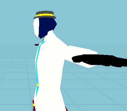 【ローポリアバター】仮面の男(Yシャツ)