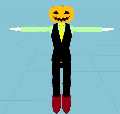 【アバター】かぼちゃ頭(ベスト・スーツ)【ハロウィン】