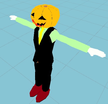 【アバター】かぼちゃ頭(ベスト・スーツ)【ハロウィン】