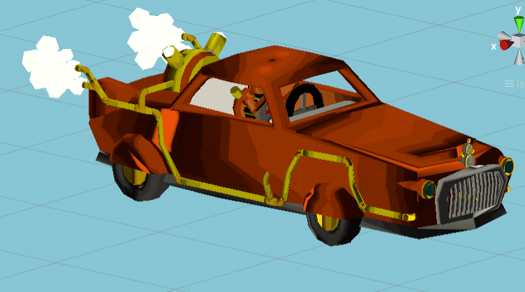 【VRC用アバター】スチームセダンカー：サンプル