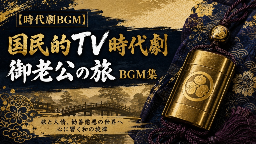 水戸黄門風BGMフリー　和風音楽素材　黄門ちゃま風　　和風著作権フリーBGM