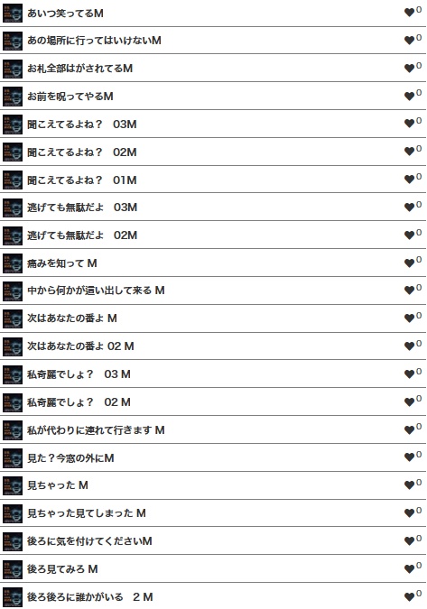 【ホラー男性ボイス素材集】Japanese horror lines collection of scary male 64voices ホラー 声 素材 怖い声 男 ホラー音声 著作権 フリー