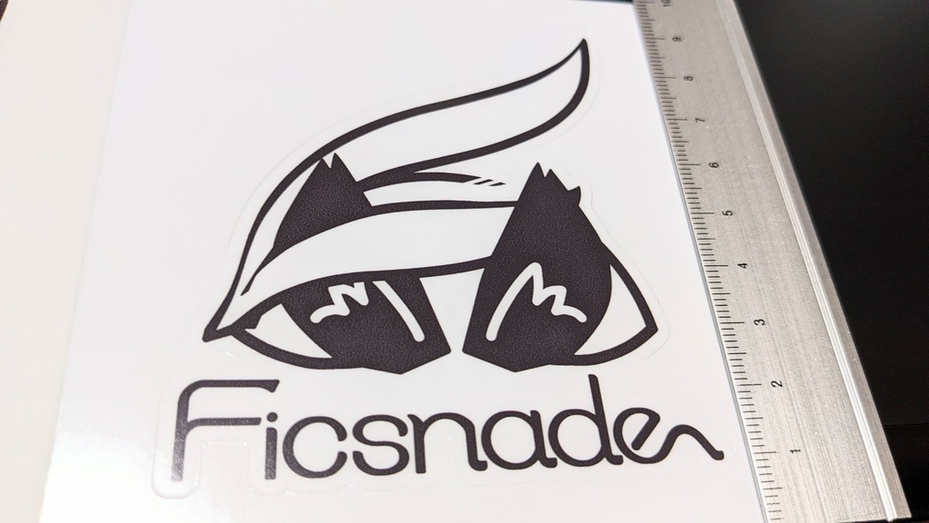 Ficsnade ロゴステッカー 100 x 100 (mm)