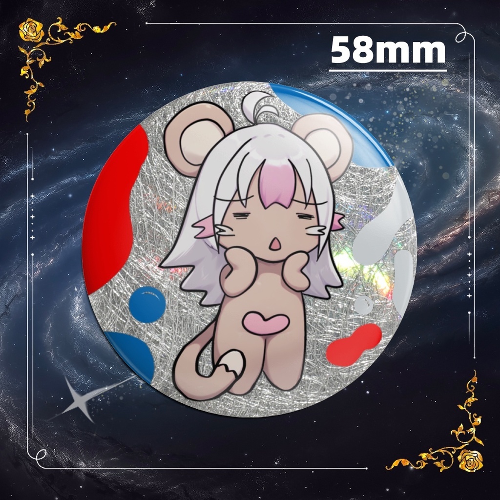 まなつえちすぽ缶バッジ58mmD