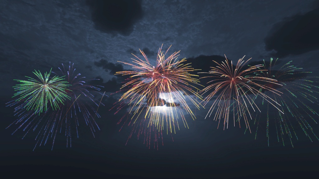 【VRChat想定】極・打ち上げ花火パーティクル ~Kuri's Fire Works~【Quest対応】