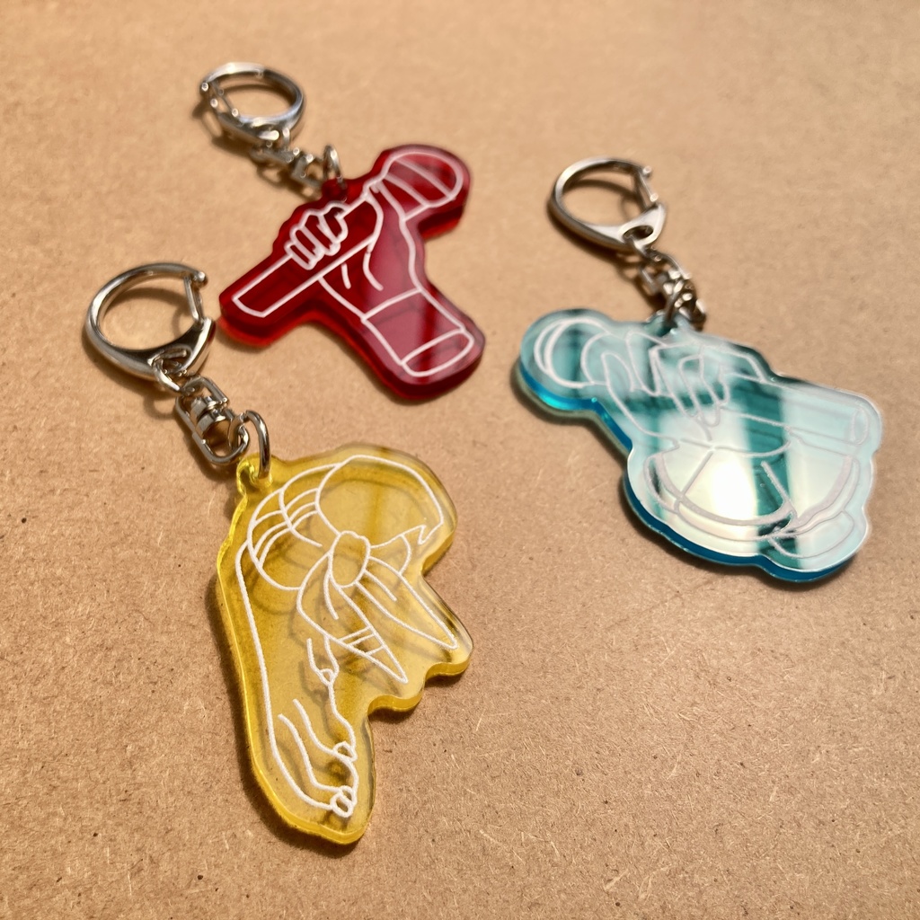 【非公式】黒夢町ハンドアクリルキーホルダー