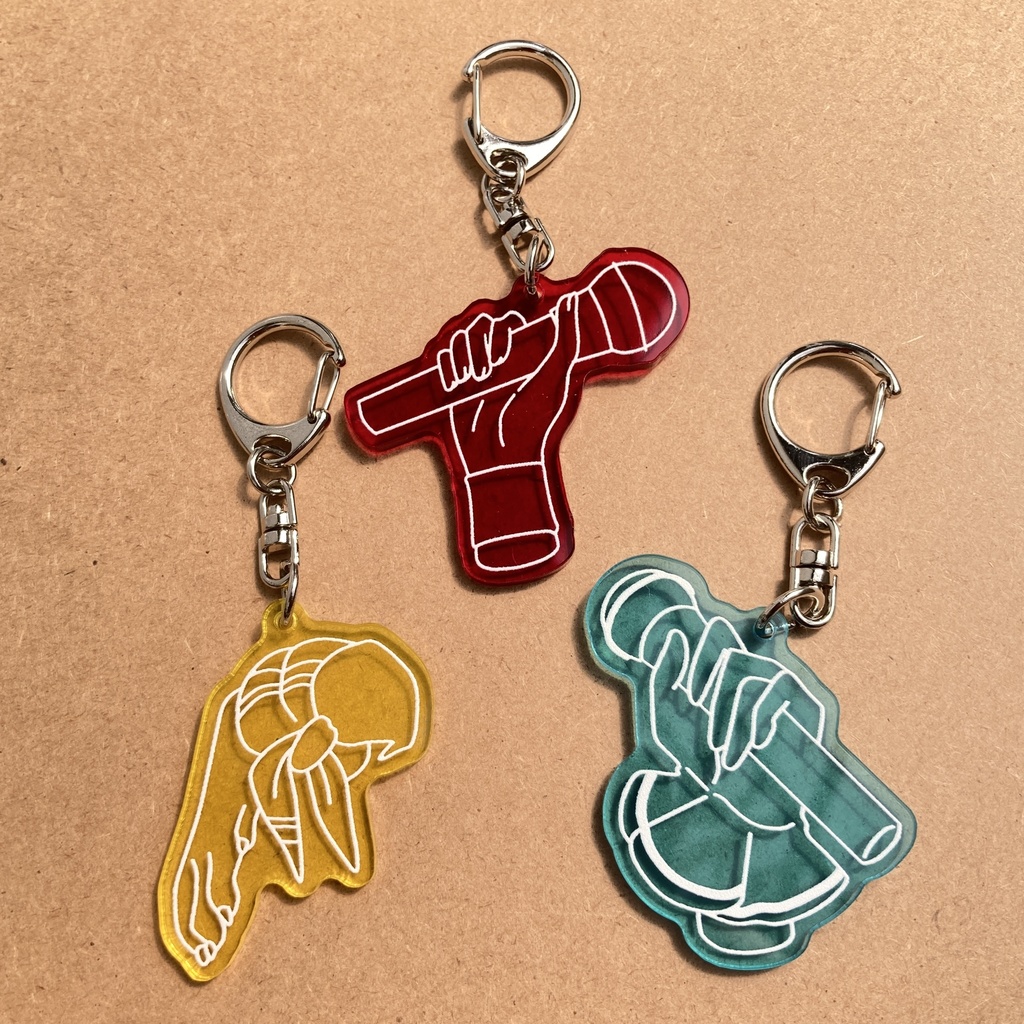 【非公式】黒夢町ハンドアクリルキーホルダー