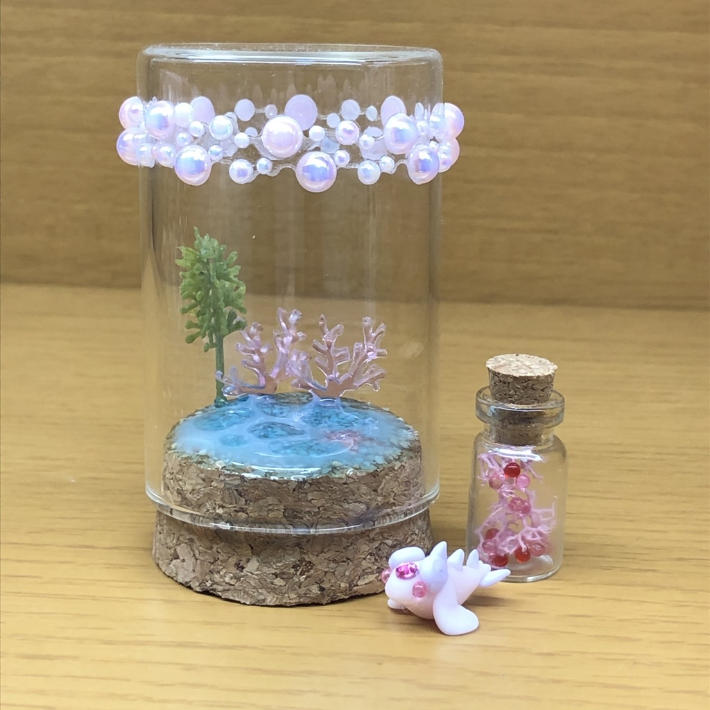 幻獣シーエクラ(ピンク×紫) 海のジオラマ(ピンク) - タノンファミリア