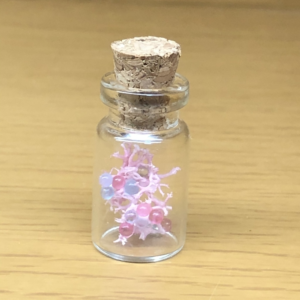 幻獣シーエクラ(水色×紫) 雪のジオラマ(紫×水色)