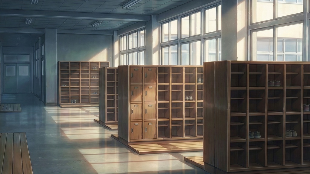 学校 屋上・下駄箱