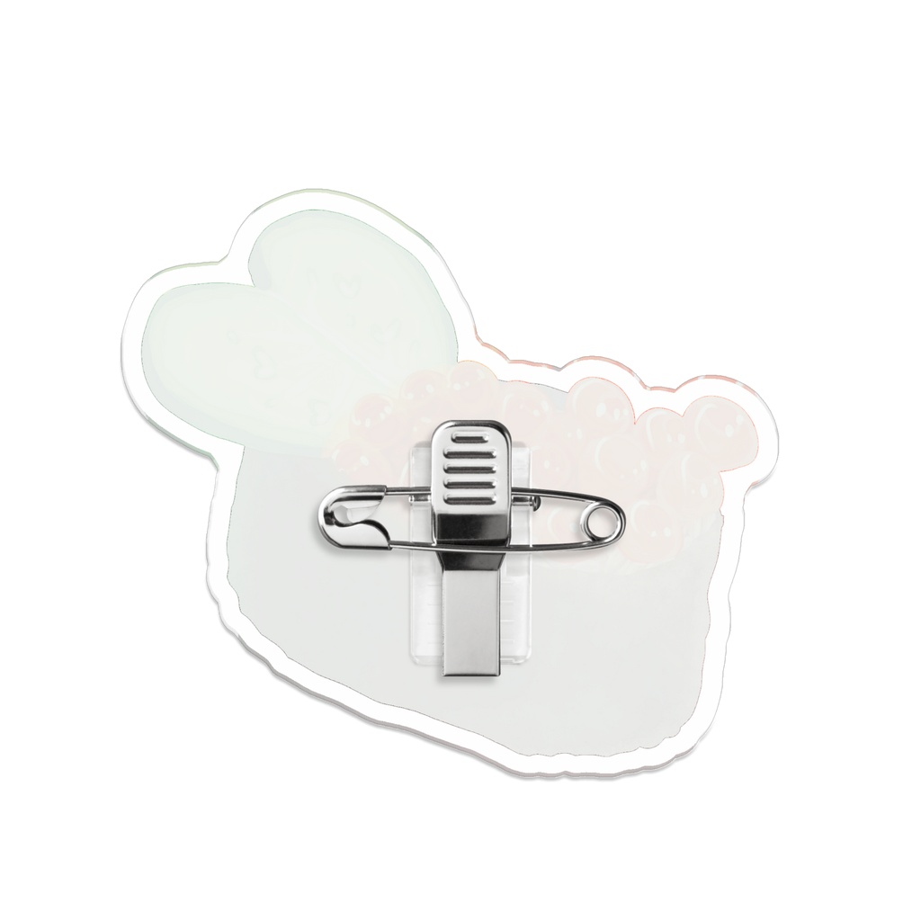 「やむやむ!いくらでもあいして」7cmアクリルバッジ
