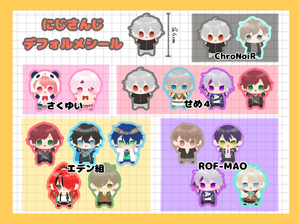 【非公式】にじさんじデフォルメシール