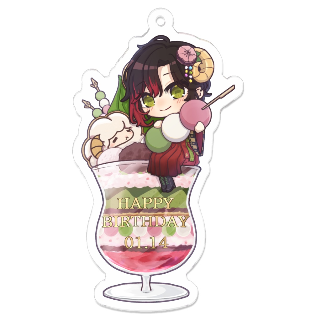アクリルキーホルダー お誕生日Ver