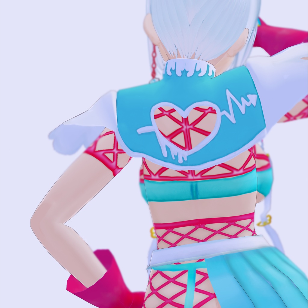 【VRoid | 正式版】爆戦闘!武闘派美少女コスチューム【無料版あり】