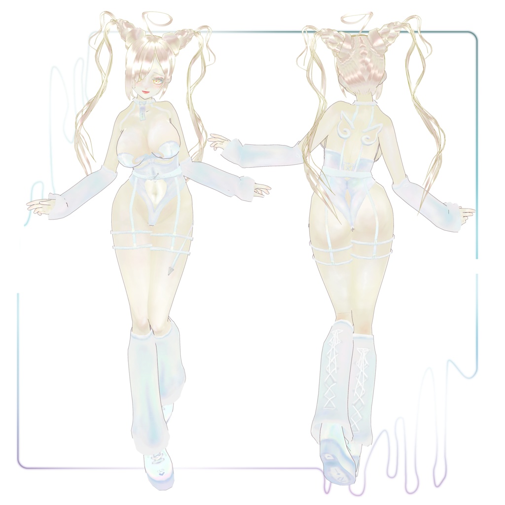 【VRoid 素体モデル】Mellthy【改変自由 / VRoid 3Dmodel】