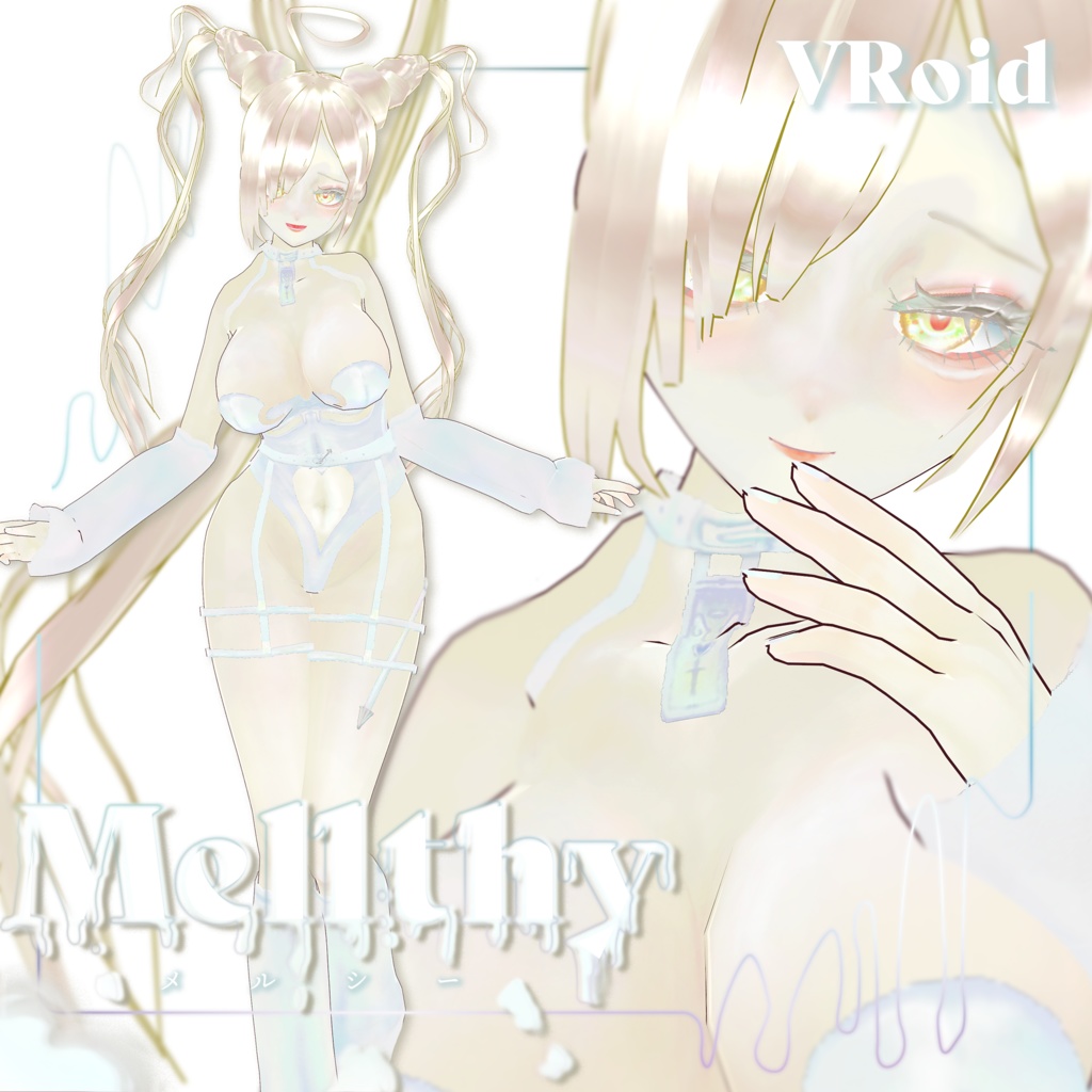 【VRoid 素体モデル】Mellthy【改変自由 / VRoid 3Dmodel】