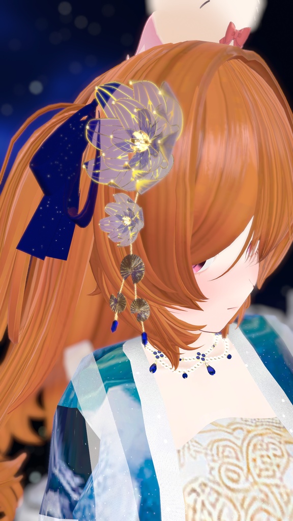 藍溟星華(漢服風ドレス)