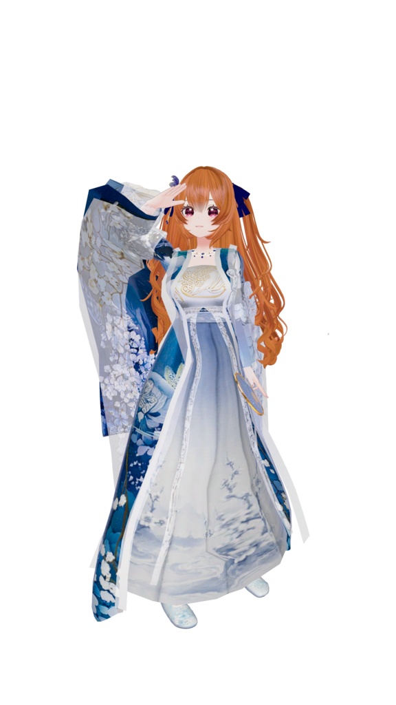 藍溟星華(漢服風ドレス)