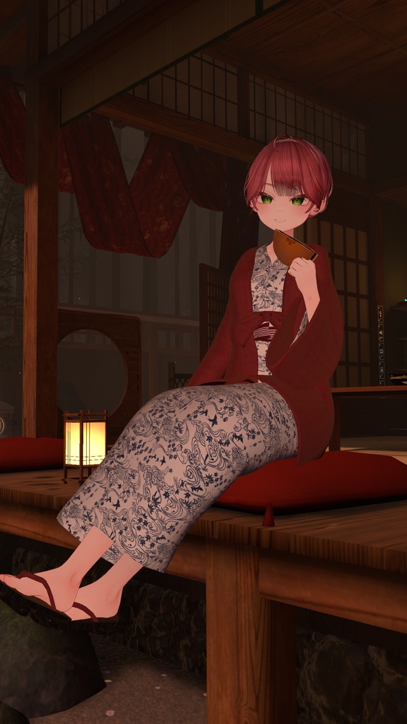 VRC向け温泉浴衣_桜宵の湯