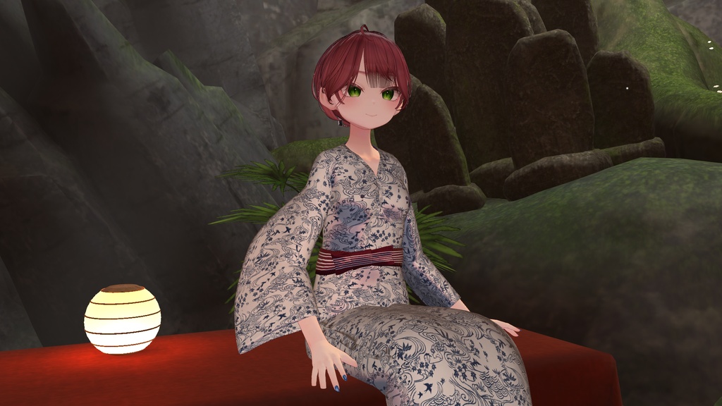 VRC向け温泉浴衣_桜宵の湯