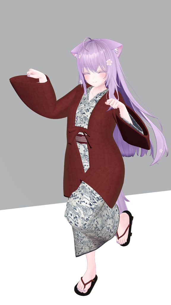 VRC向け温泉浴衣_桜宵の湯