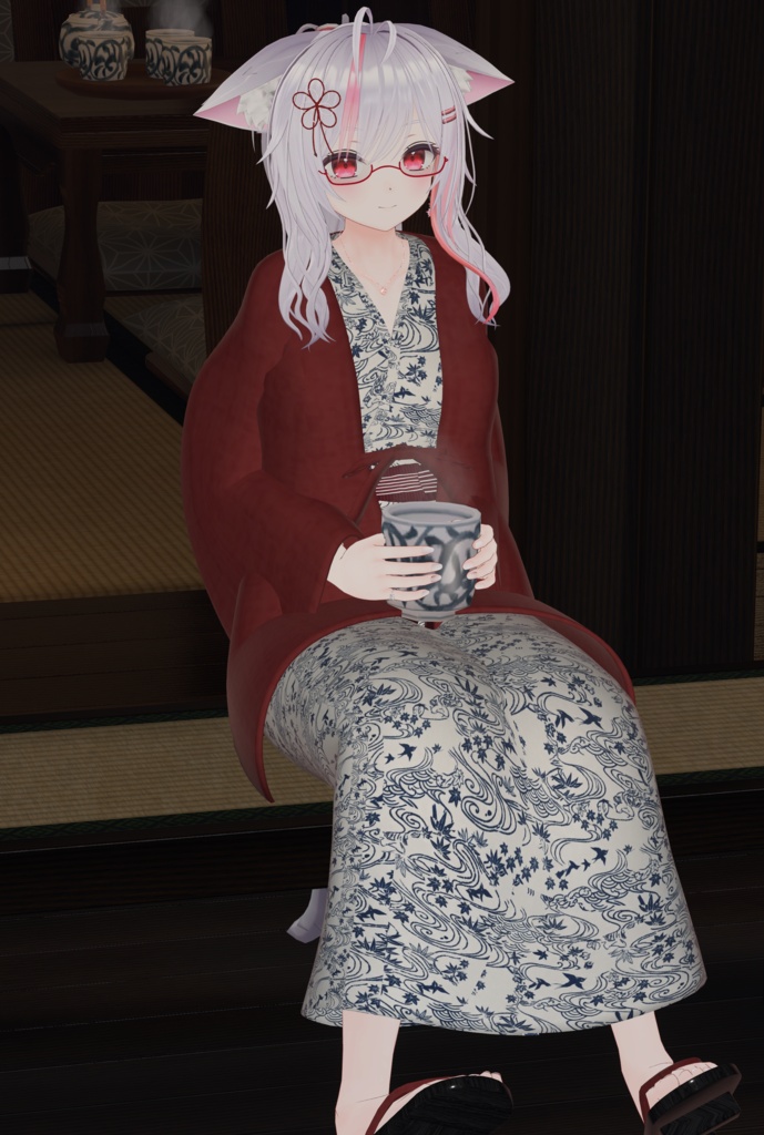 VRC向け温泉浴衣_桜宵の湯