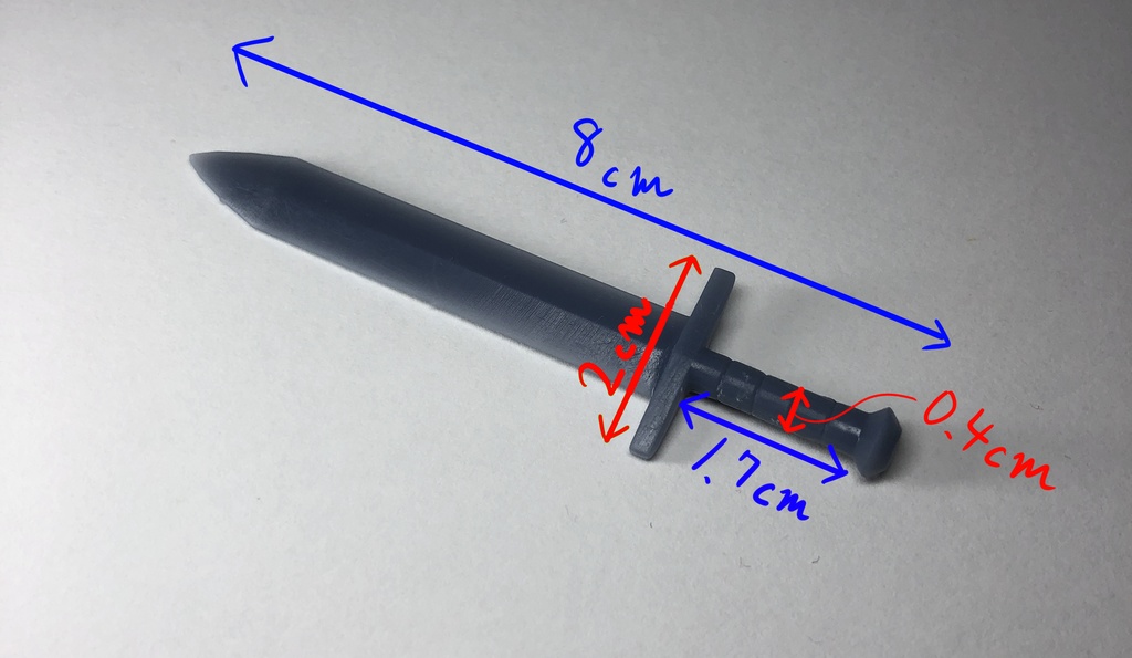 【STLデータのみ】シンプルな剣