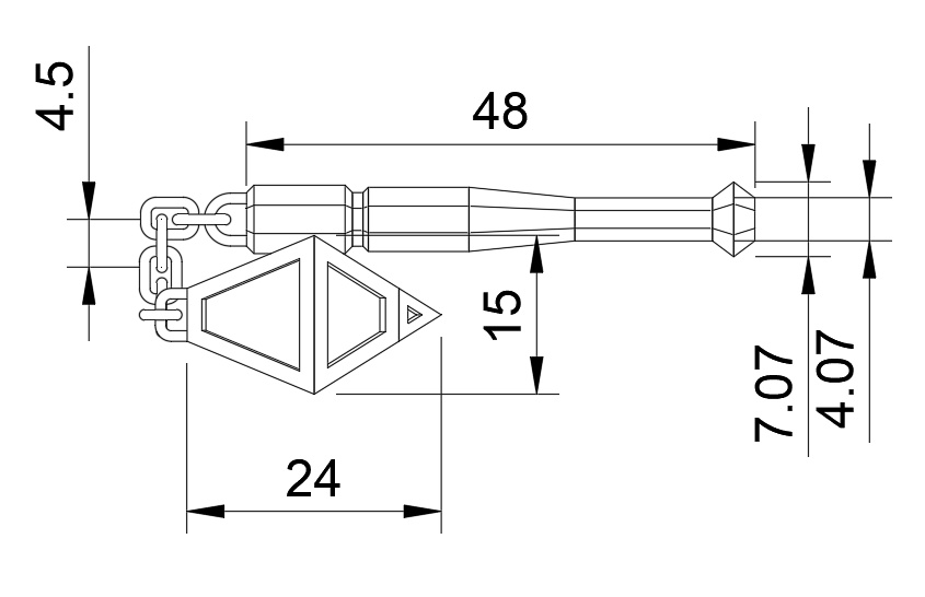 【STLデータのみ】シンプルなフレイル