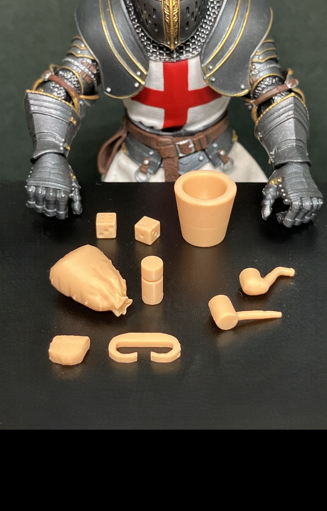 ⑪パイプと火付石とダイスセット