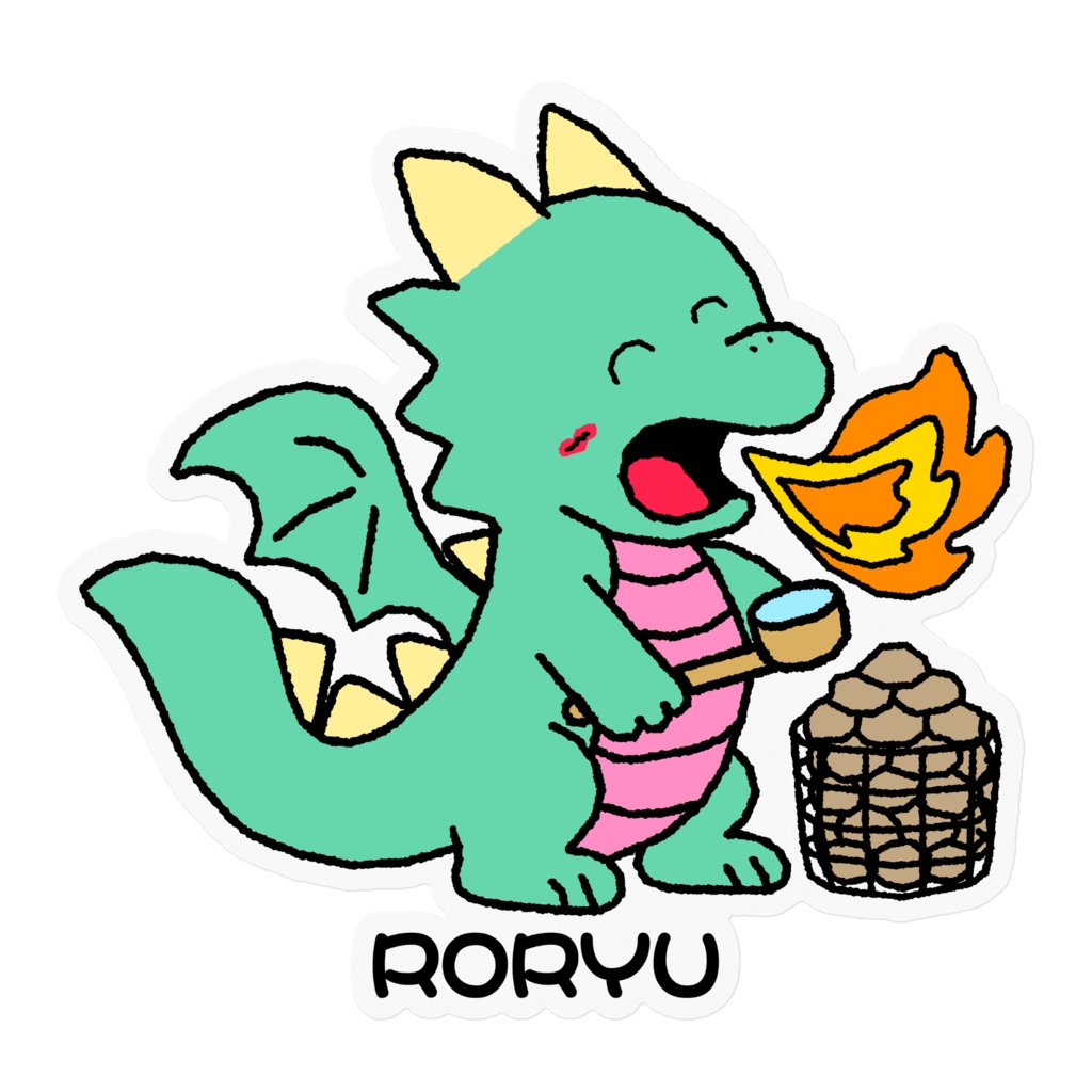 ロウリュウ ステッカー