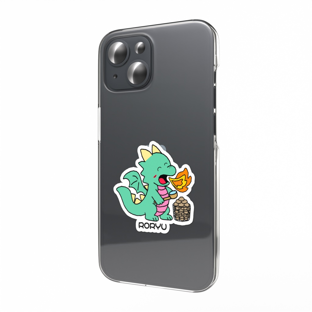 ロウリュウ スマホステッカー