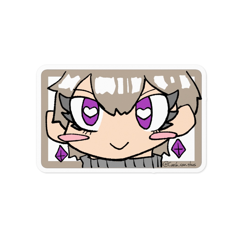 おかおステッカー ささみ