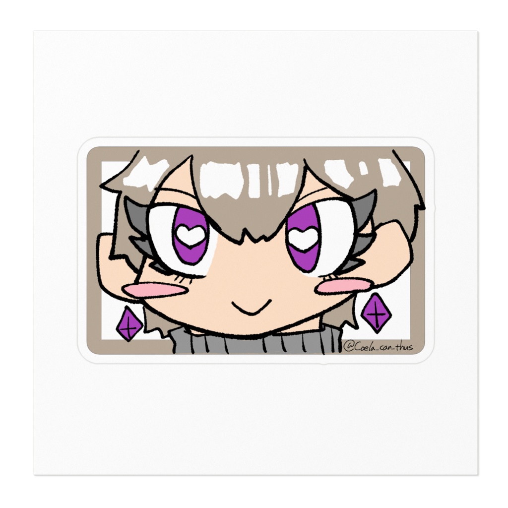 おかおステッカー ささみ