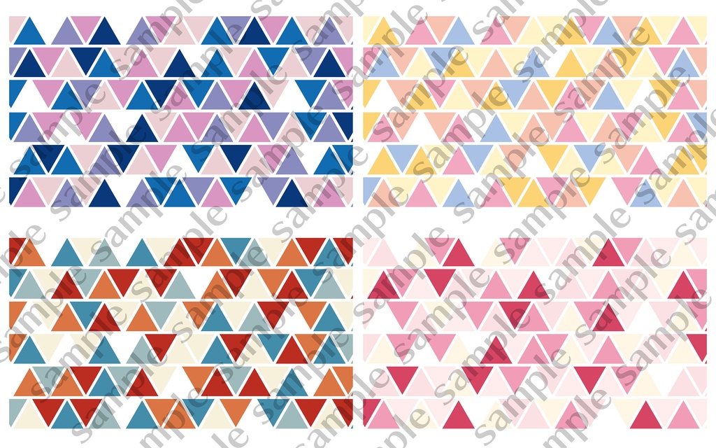 【商用利用可】北欧風の幾何学模様背景 アスペクト比16:9