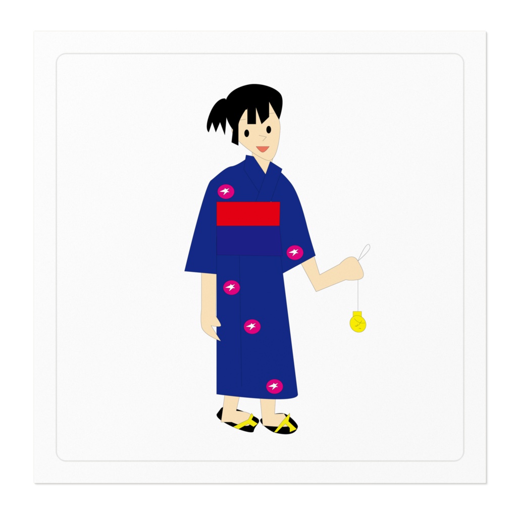 ステッカー(浴衣)