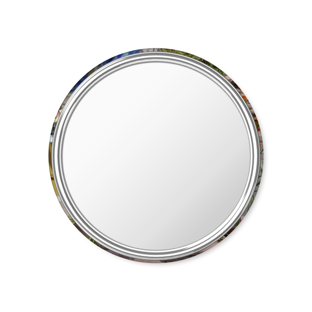 オレンジの花ミラー