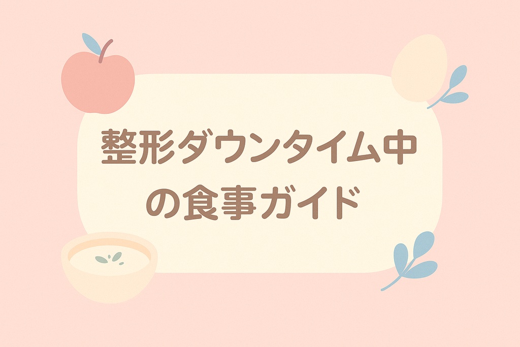 整形ダウンタイム中の食事ガイド（PDF版）
