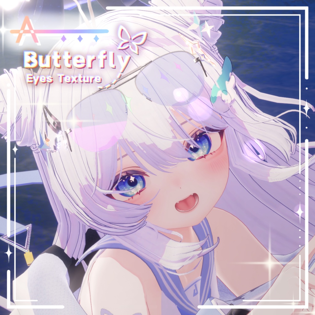 【8アバター対応】 Butterfly Eyes_ Texture 🦋