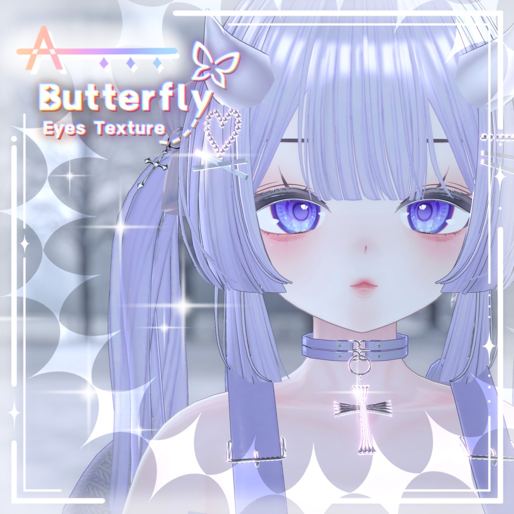 【8アバター対応】 Butterfly Eyes_ Texture 🦋