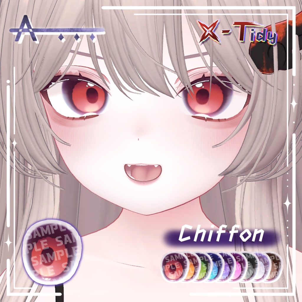 【4アバター対応】 【X-Tidy】 _Body&Makeup&eye_Texture