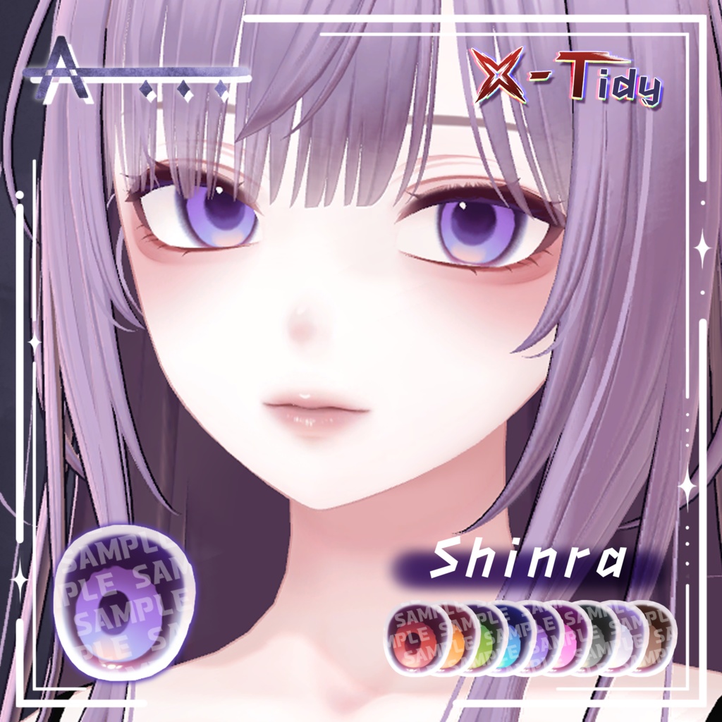 【4アバター対応】 【X-Tidy】 _Body&Makeup&eye_Texture