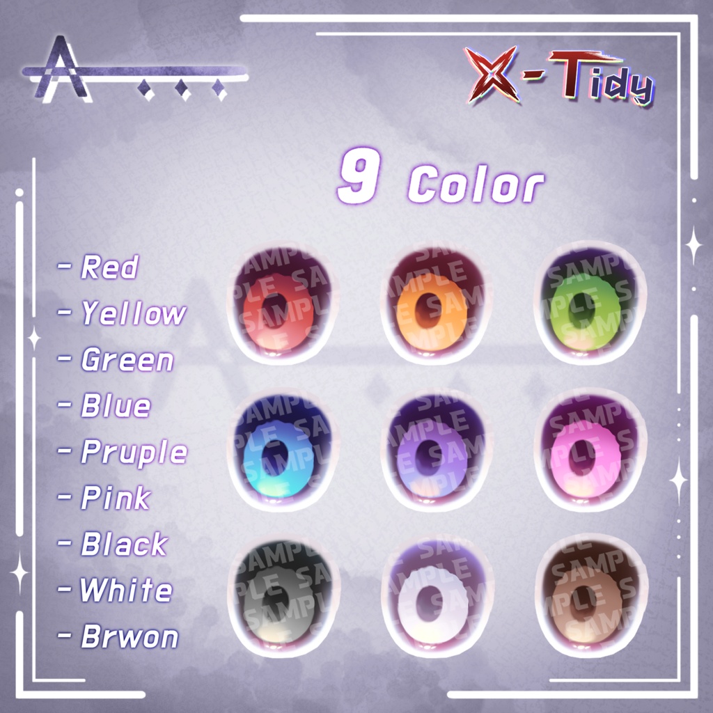 【4アバター対応】 【X-Tidy】 _Body&Makeup&eye_Texture