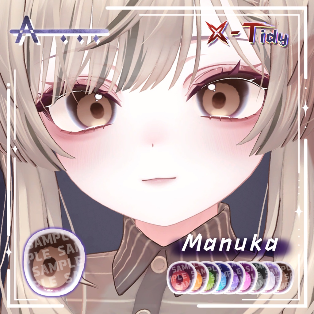 【4アバター対応】 【X-Tidy】 _Body&Makeup&eye_Texture